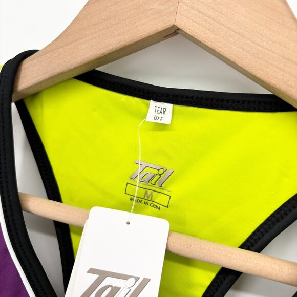 NEW Tail Tank Top Built in Bra Racerback M Tennis Pickleball Golf Purple - Picture 2 of 7